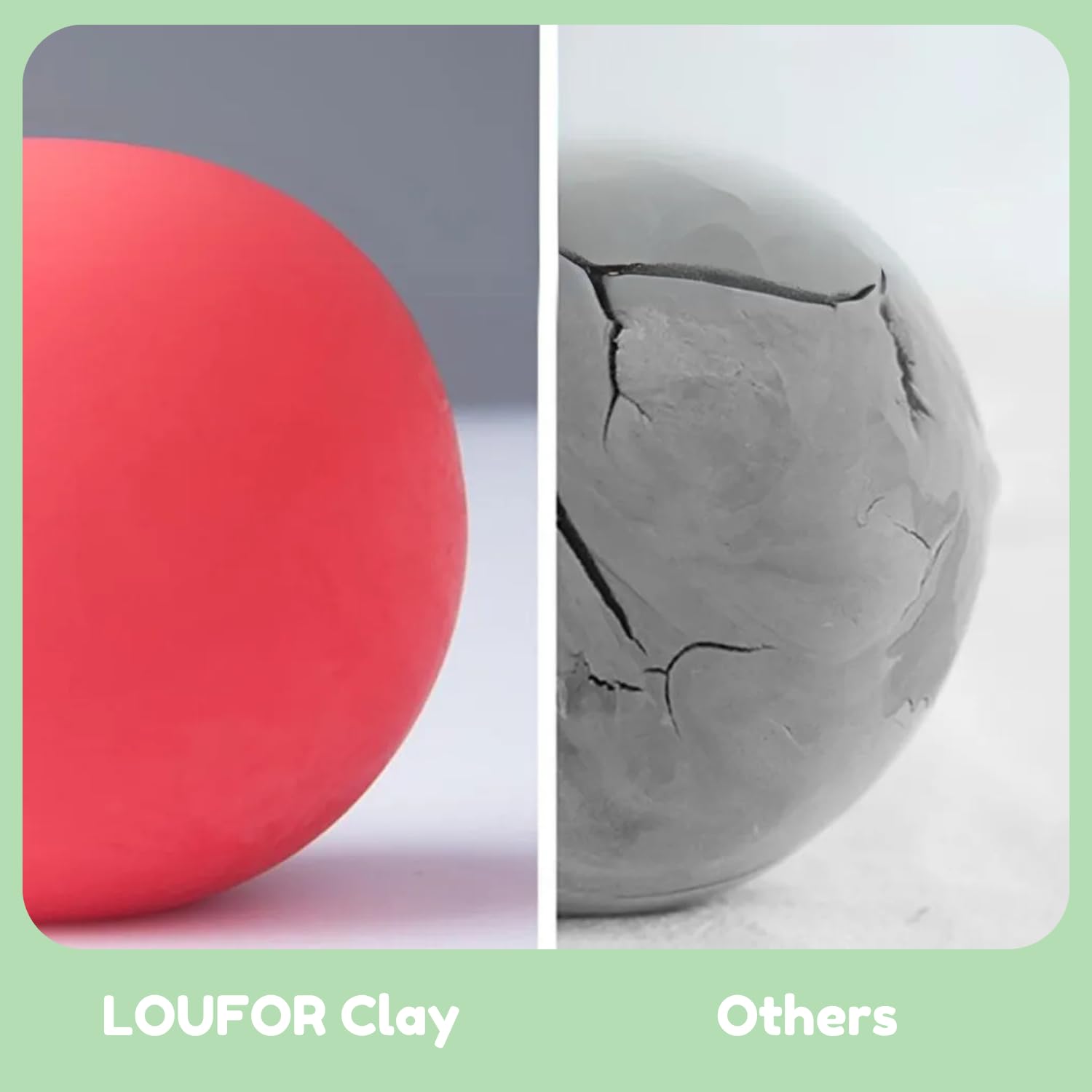 LOUFOR soft, bright clay colors ideal for beginners