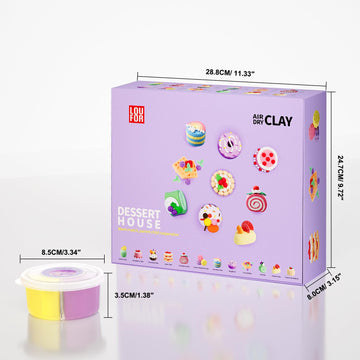 Beginner-friendly Loufor set encouraging creativity with safe clay