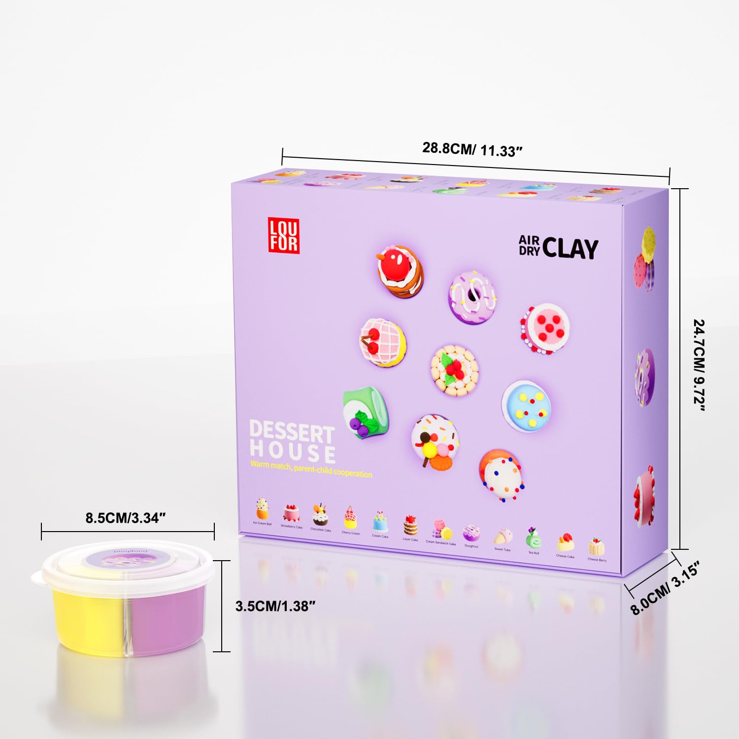 LOUFOR gift box clay kit suitable for birthdays and holidays