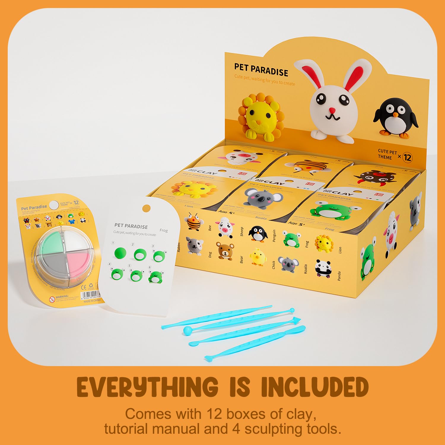 Kids crafting with LOUFOR clay, promoting fine motor skills and focus.