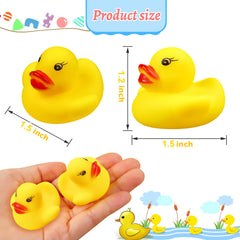 LOUHUA mini ducks squeak when squeezed, adding playful sounds during bath time.