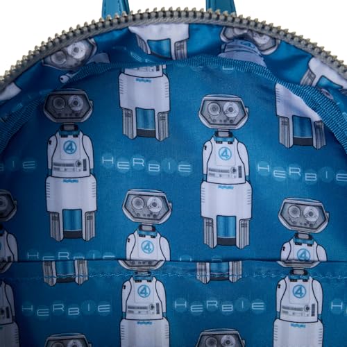 Loungefly Marvel The Fantastic Four Mini Backpack interior lining complements daily use.