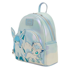 Loungefly Pokémon Glaceon applique front detail adds cute collectible charm.
