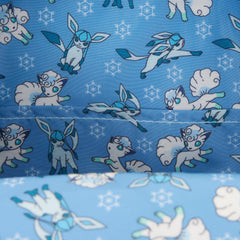 Loungefly Pokémon coordinating interior lining keeps belongings organized.