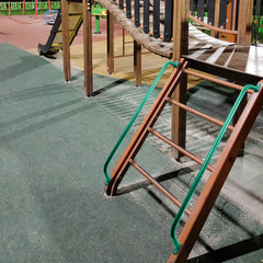 Lounsweer 37-inch green safety handle packaged for easy home installation.