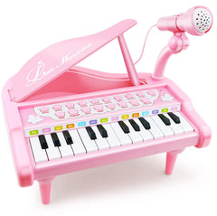 Love&Mini 24-key pink piano toy for toddlers encouraging musical play and exploration