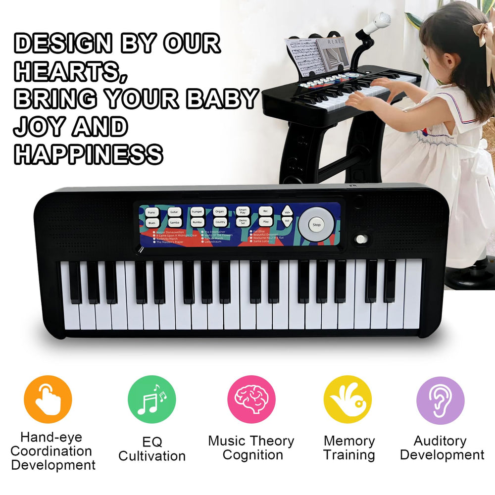 Love&Mini piano toy with demo songs and rhythms to spark creativity