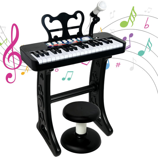 Love&Mini piano toy with stand and stool for stable practice at home