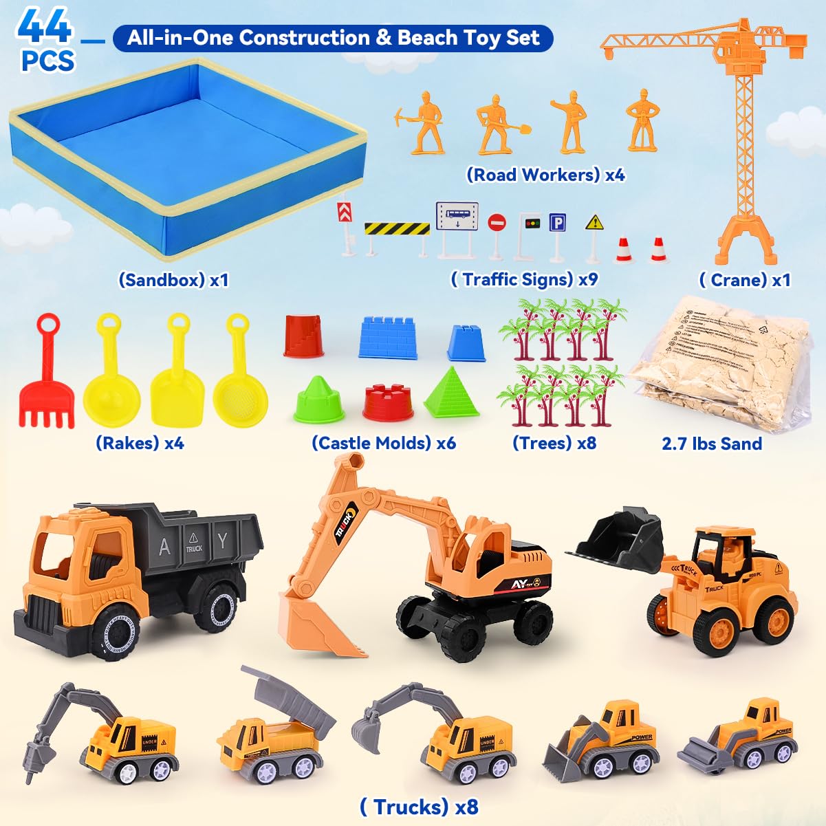 Love&Mini road roller shown for realistic construction play and imagination.