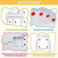 Love&Mini included stool for comfortable seating