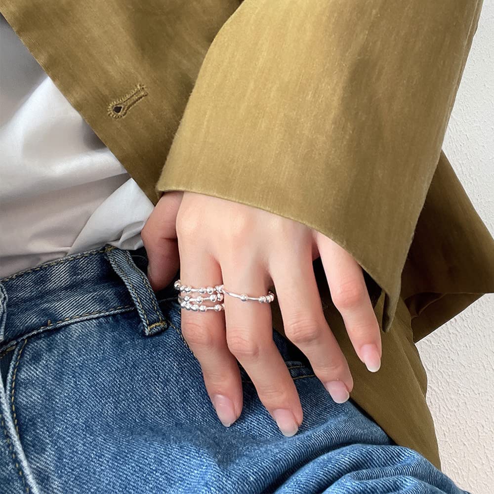 LOVECOM beads ring size range from 4 to 12 on finger.
