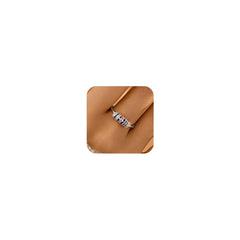 LOVECOM S925 silver fidget ring beads rotation for stress relief.