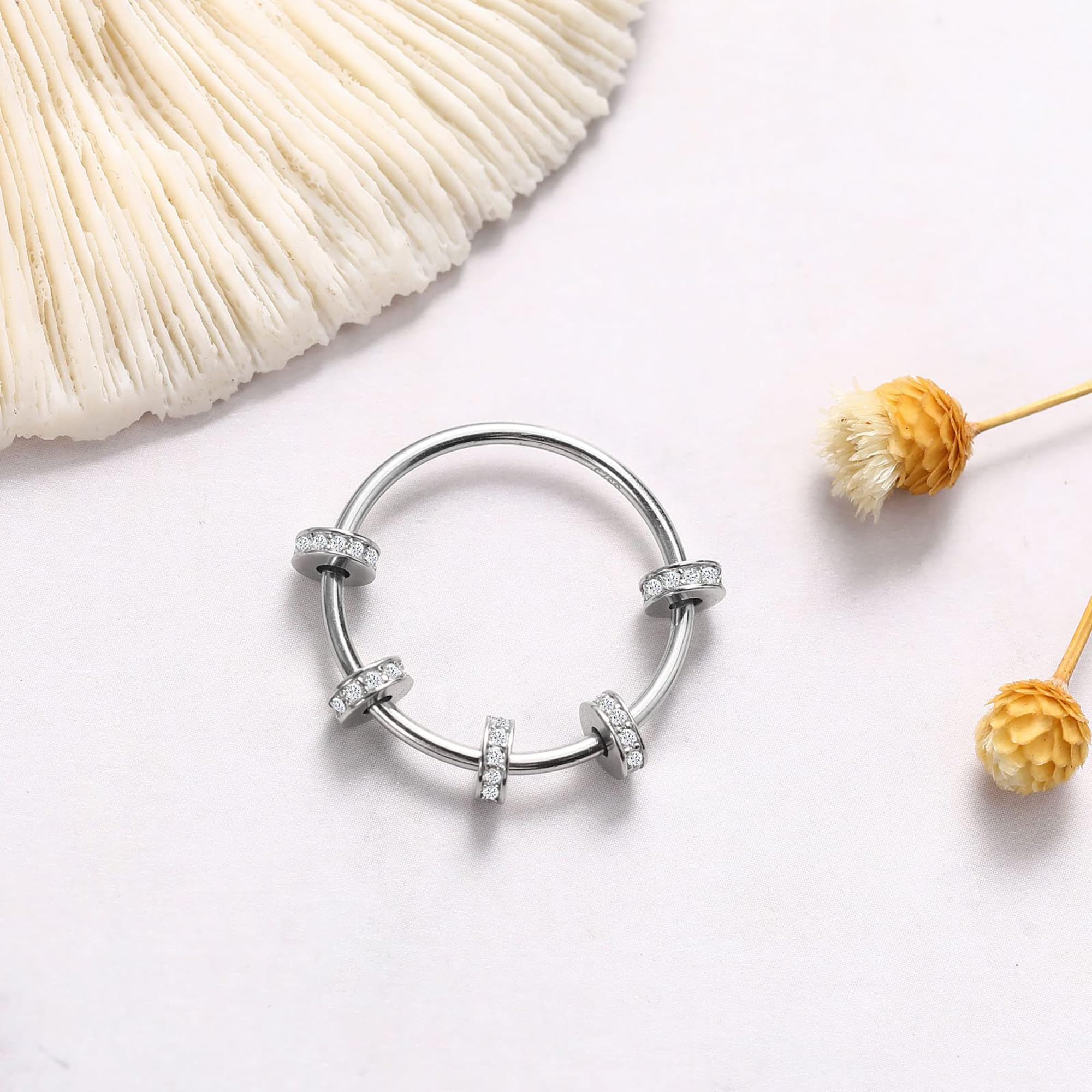 LOVECOM S925 ring size range 5 to 10 for versatile fit
