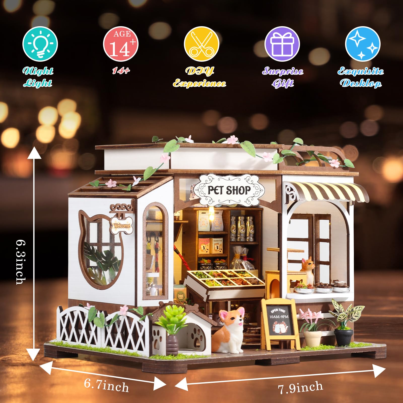 Lovelyhome dollhouse cabinets and racks for realistic retail styling