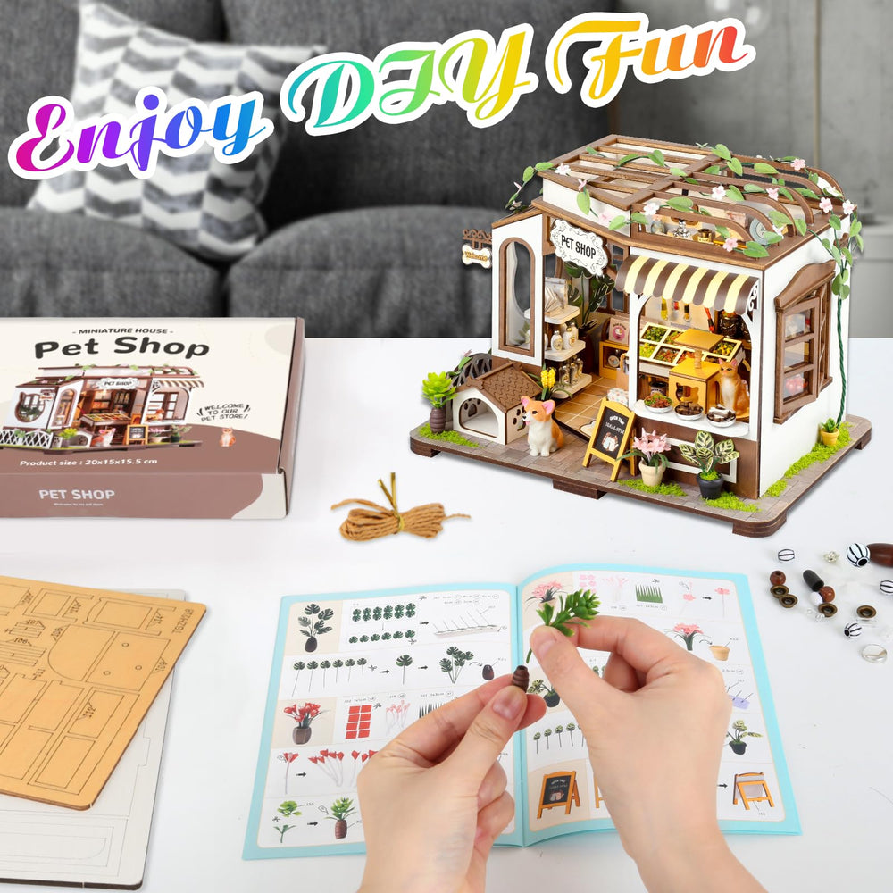 Lovelyhome English instruction with numbered pieces for easy building