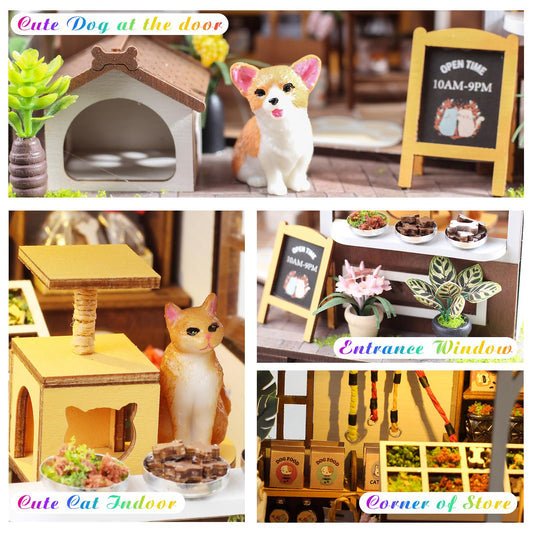 Lovelyhome LED lighting for the dollhouse kit enhances cozy scenes