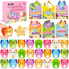 LovelyJn axolotl squishy toy close-up for sensory play and stress relief