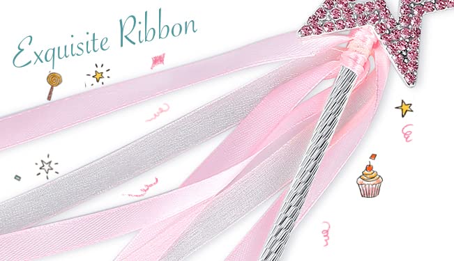 Lovelyshop pink wand as Halloween dress-up prop for kids