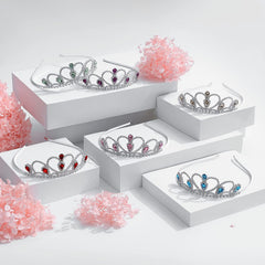 Lovelyshop Pink Gems Tiara wearable design keeps kids comfy during celebrations.