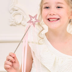 Lovelyshop silver-plated wand close-up highlights sturdy construction for pretend play