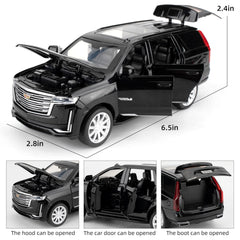 LOVEPOSELY diecast SUV toy showcasing robust build and compact size for shelves
