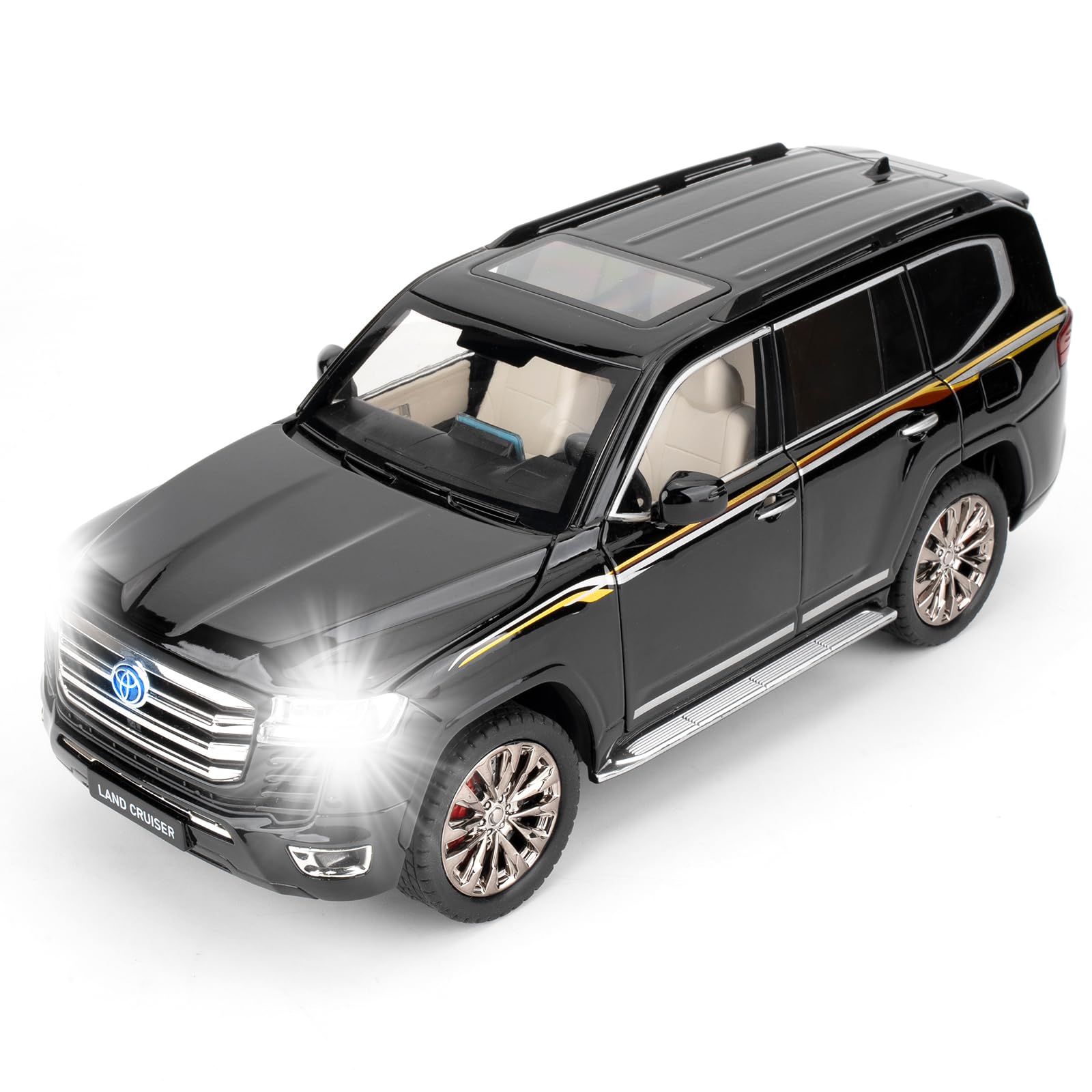 LOVEPOSELY LC300 diecast front view, showing zinc alloy body and detailed styling for display