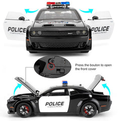 LOVEPOSELY model showing engine hood and trunk open for detailed viewing.