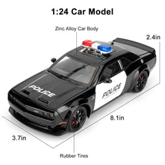 LOVEPOSELY police car model featuring LED lights and sounds for immersive play sessions.