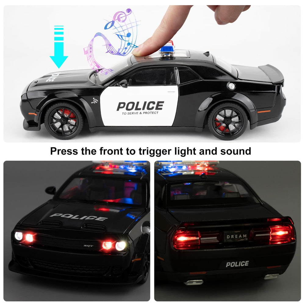 LOVEPOSELY police car model steering wheel horn function for engaging role-play.