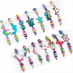 LovesTown 14-piece kids bracelets with animal pendants for playful dress-up.