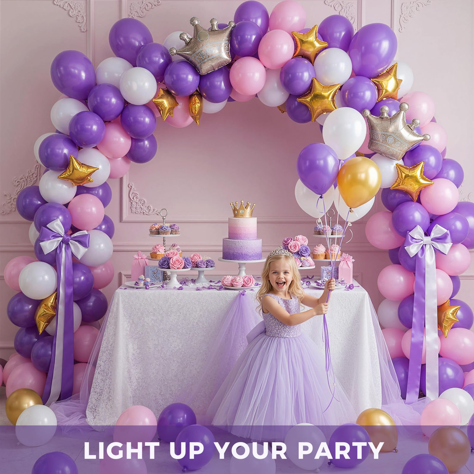 LovesTown ribbon included supports secure garlands and balloon bouquets.