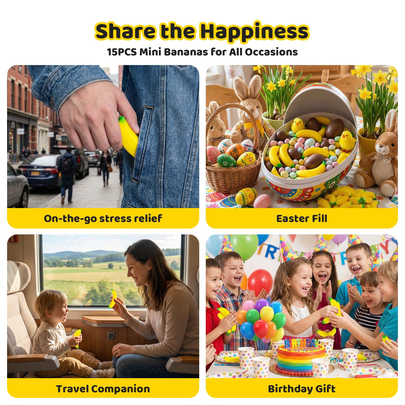 LovesTown banana fidget toy kids and adults for mindful play.