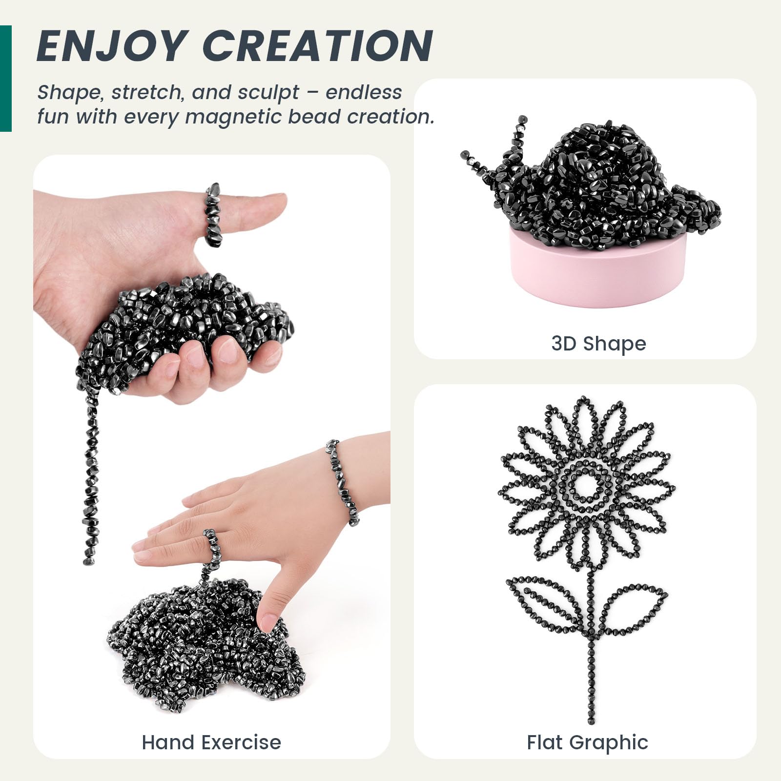 LovesTown DIY magnetic shapes using strong magnets for creativity.