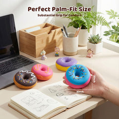 LovesTown palm-size donut stress ball for easy portability and discreet stress relief
