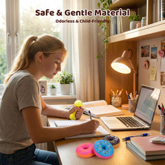 LovesTown donut stress ball photo prop adds color and whimsy to shots