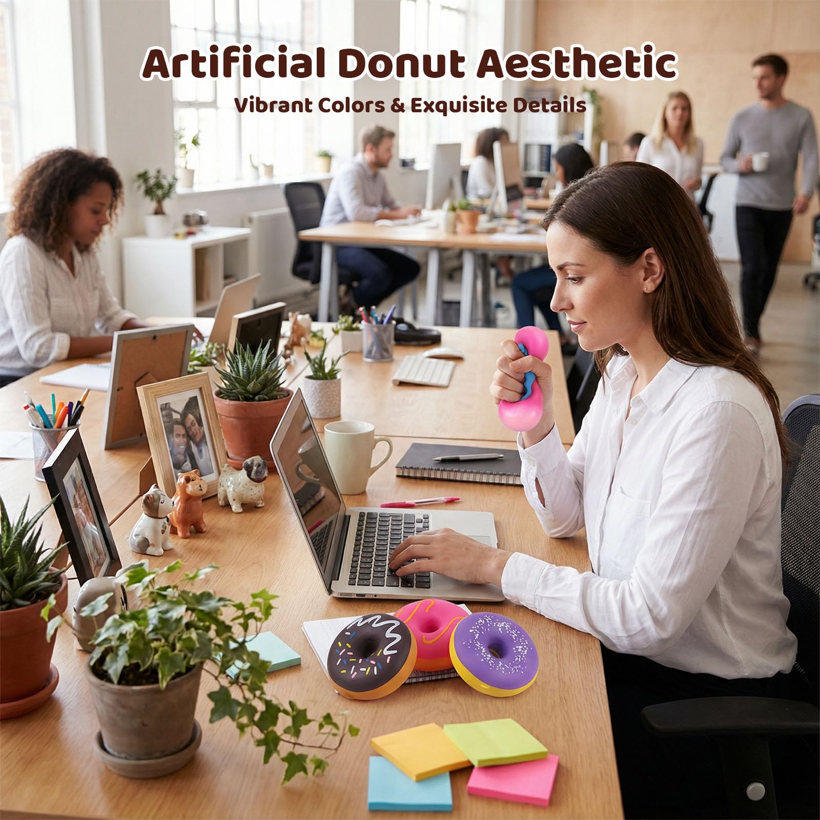 LovesTown soft flour-filled donut stress ball delivers gentle, comforting tactile sensation