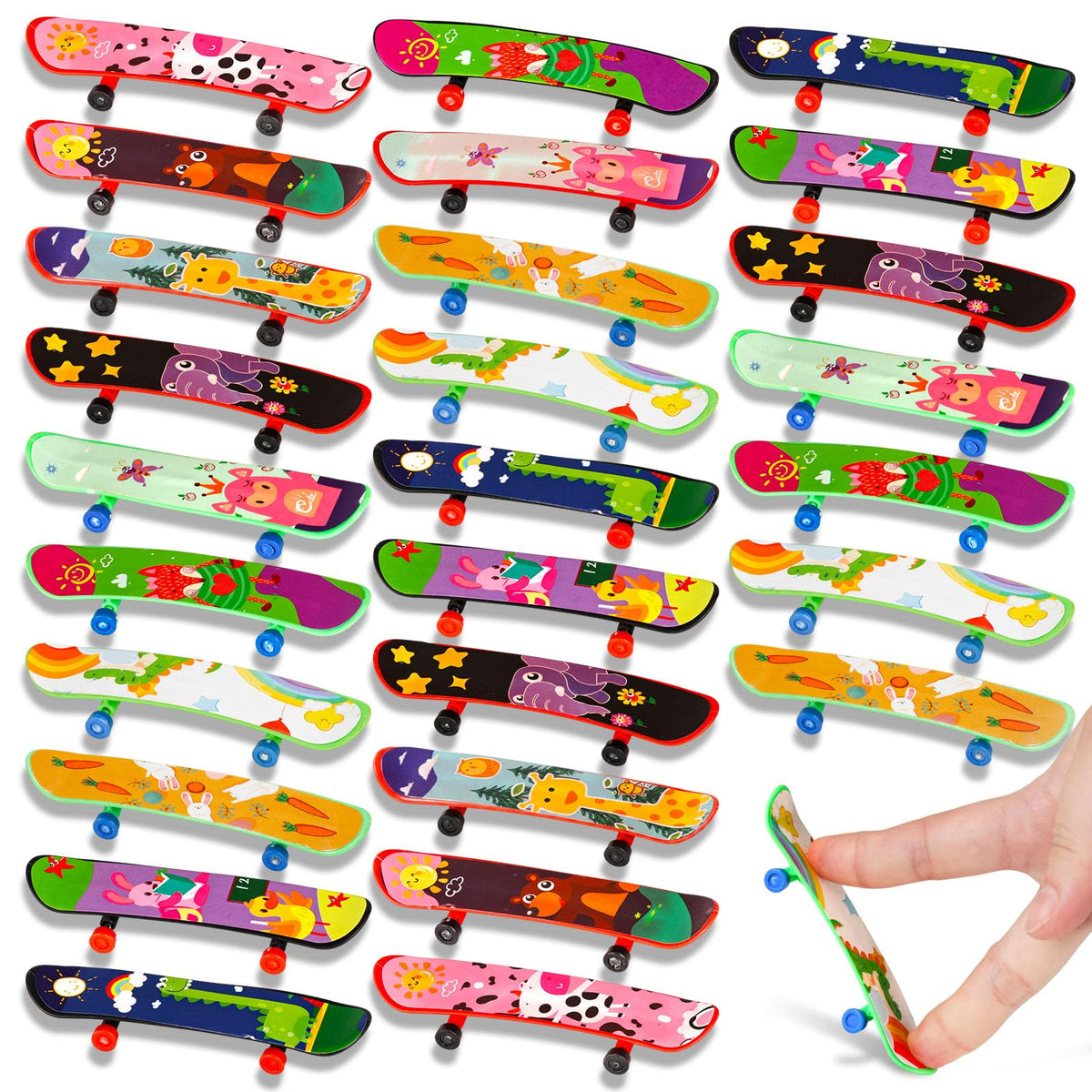 LovesTown finger skateboards collection: 50 pieces for shared play and trading.