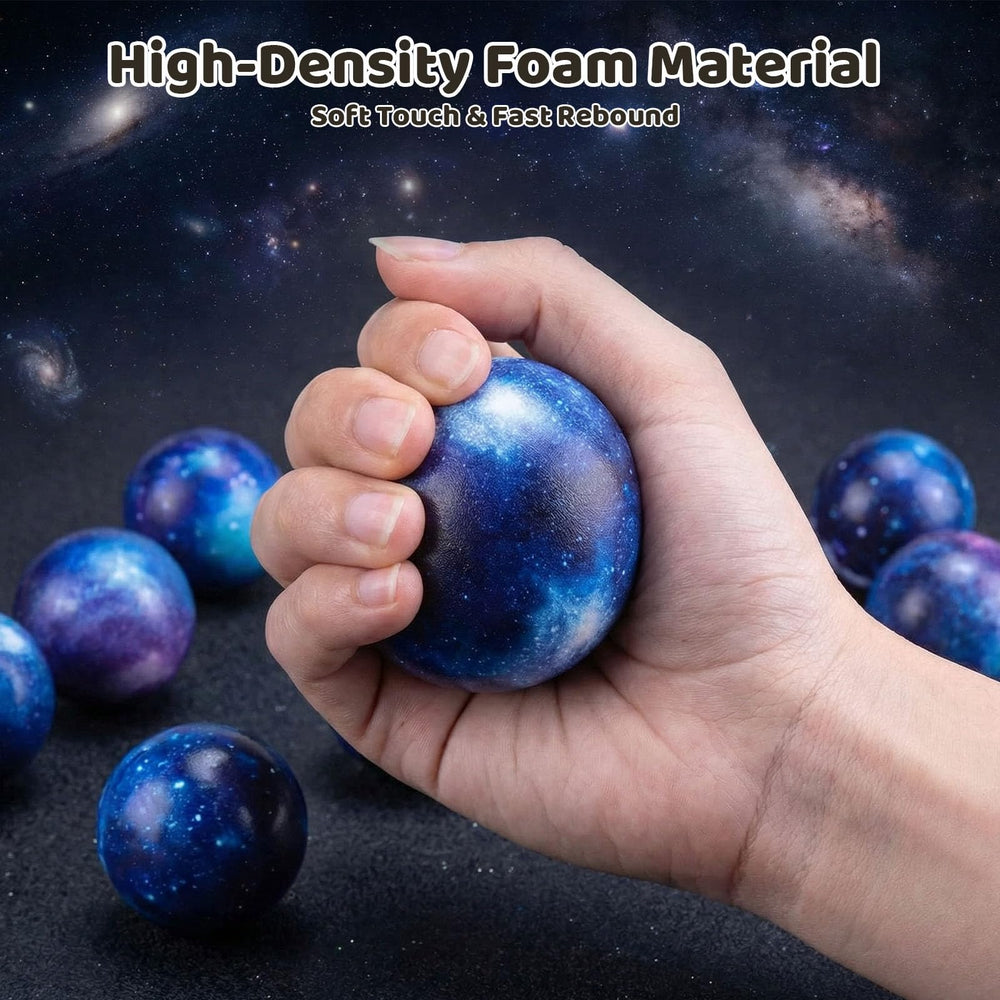 LovesTown Galaxy Stress Balls with nine designs showcase galaxy patterns for exploration.