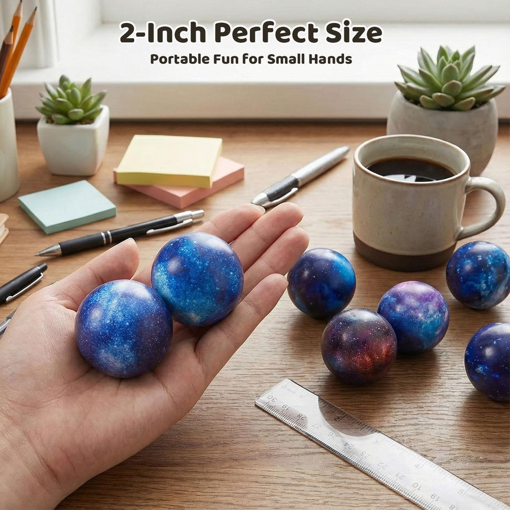 LovesTown Galaxy Stress Balls feature vivid galaxy patterns for tactile exploration and stress release.