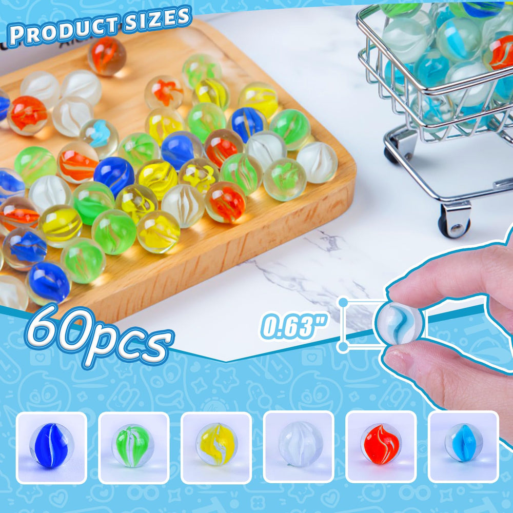 LovesTown glass marbles with cat-eye pattern boost visual play in classrooms and at home.