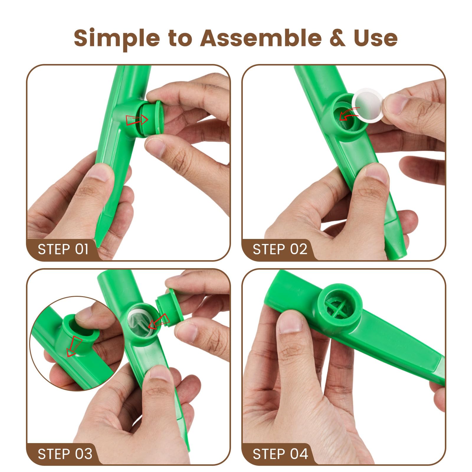 LovesTown kid-adult family fun kazoo set invites shared laughter.