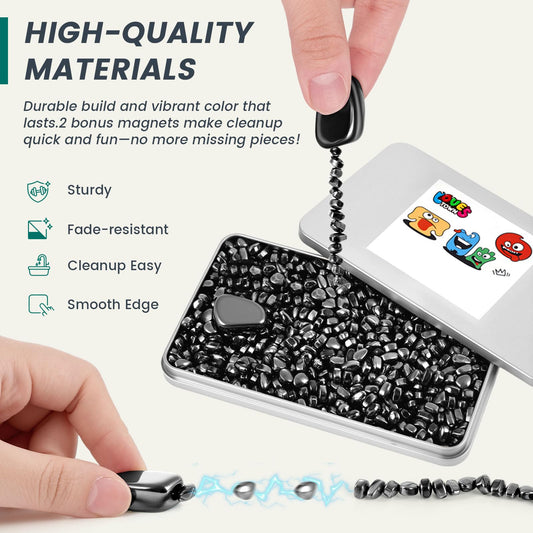 LovesTown magnetic beads with two magnets for versatile magnetic play.