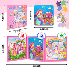 LovesTown magnetic pieces stay organized, reducing loss during play at home.