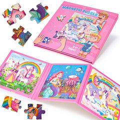 LovesTown magnetic puzzles for toddlers promote independent, mess-free play.