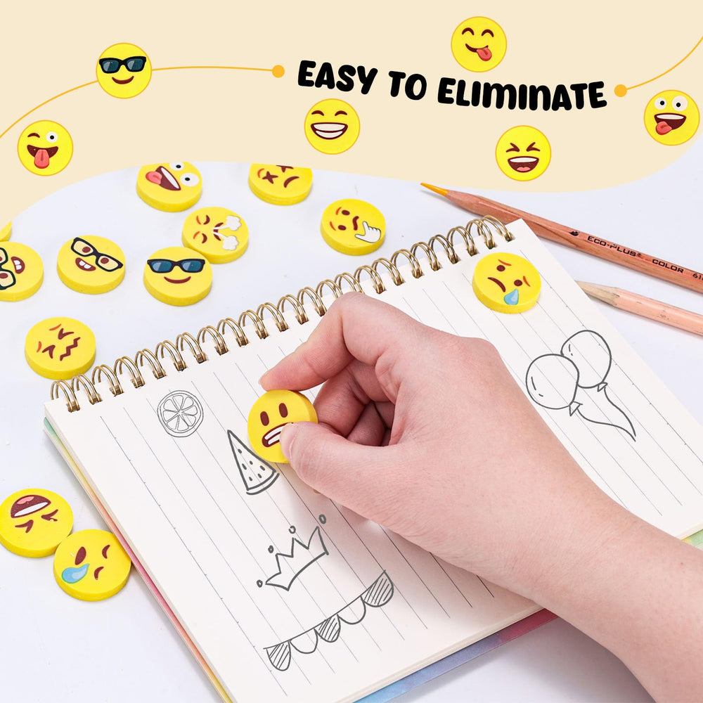 LovesTown mini erasers with 1inch diameter for small hands and easy erasing.