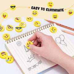 LovesTown mini erasers with 1inch diameter for small hands and easy erasing.