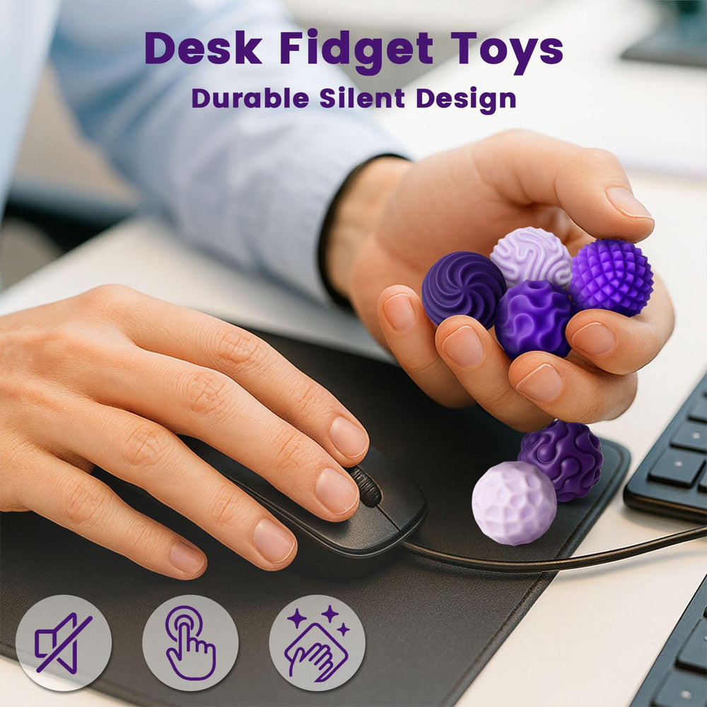 LovesTown portable fidget balls with storage pouch for on-the-go calm