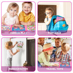 LovesTown portable magnetic puzzle book folds for easy carry during car trips.