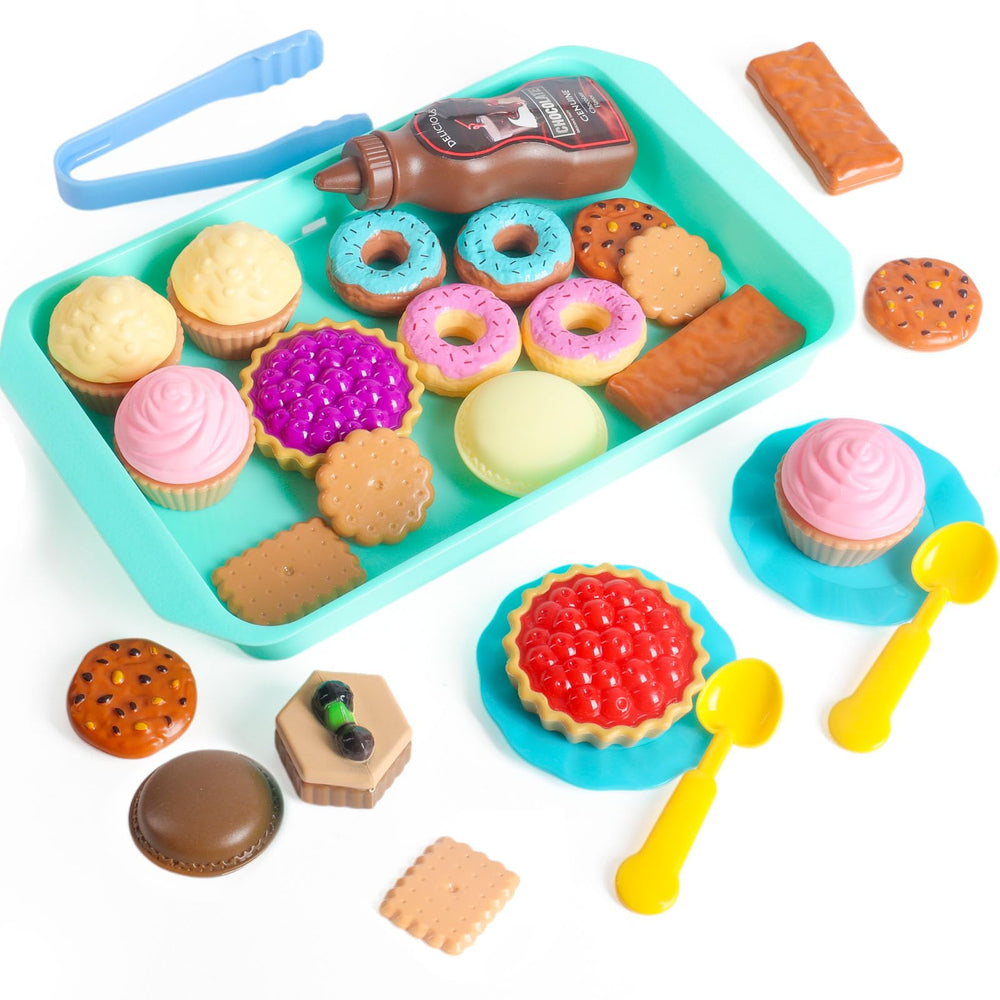 Lovestown pretend-play desserts macarons set for imaginative tea party play