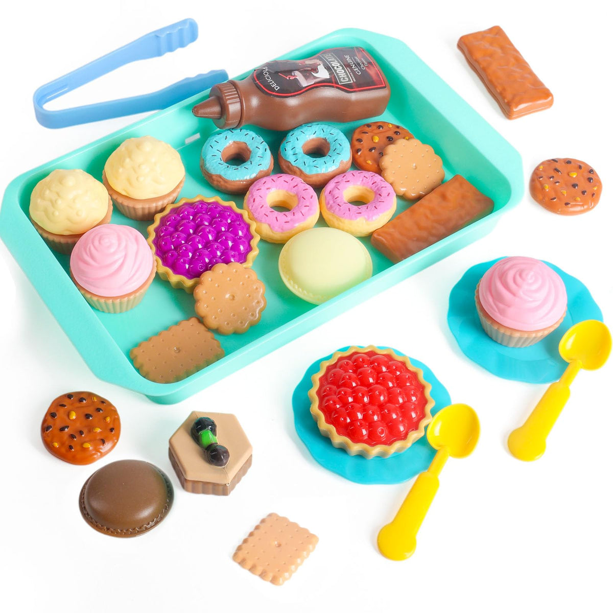 Lovestown pretend-play desserts macarons set for imaginative tea party play